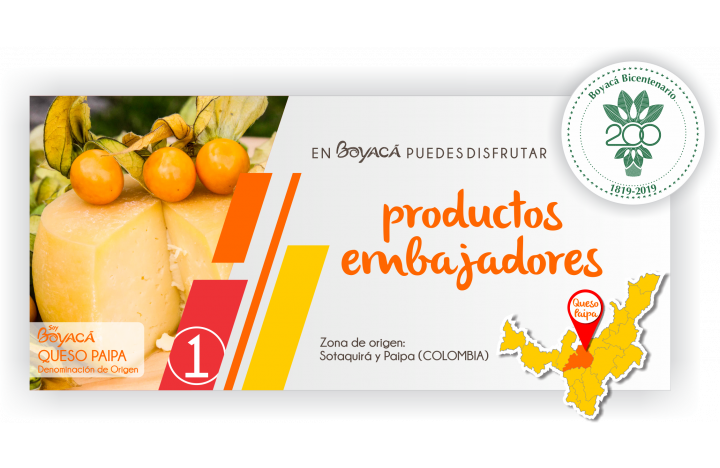 Las 4 denominaciones de origen de Boyacá se promocionan en la Feria Internacional de Turismo, en España. El Queso Paipa es el orgullo d...