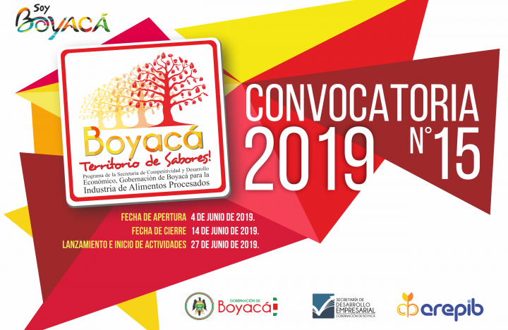 Abierta Convocatoria 2019 Boyacá Territorio de Sabores Boyacá
Territorio de Sabores...