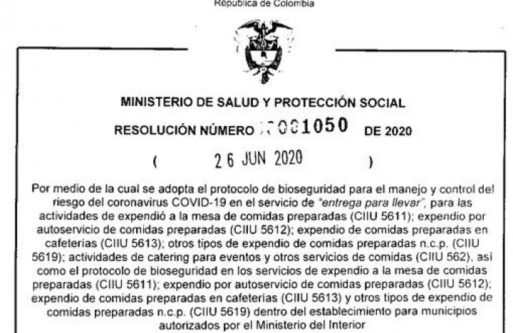 Resolución No. 1050 de 2020 Conoce mas sobre la&nbsp;Resol...